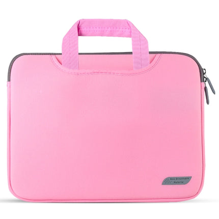 For 11 inch / 12 inch Laptops Diving Fabric Laptop Handbag(Pink)-garmade.com