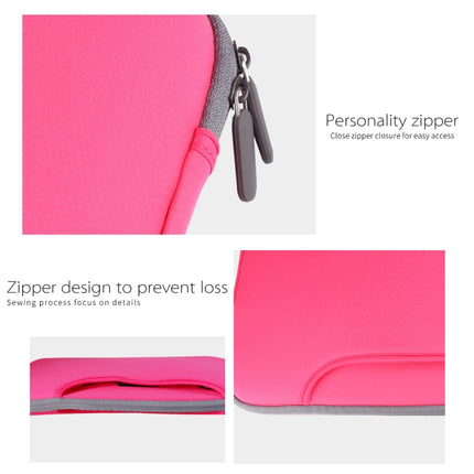 For 11 inch / 12 inch Laptops Diving Fabric Laptop Handbag(Pink)-garmade.com