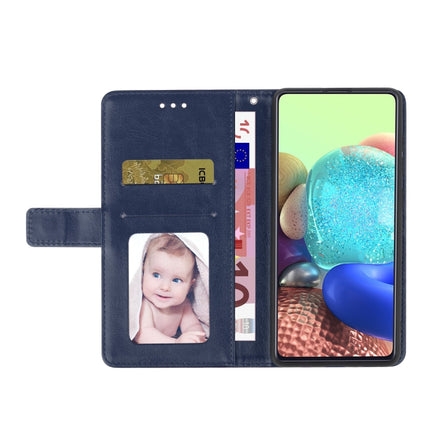 Y Stitching Horizontal Flip Leather Phone Case with Holder & Card Slots & Wallet & Photo Frame For iPhone 13(Blue)-garmade.com