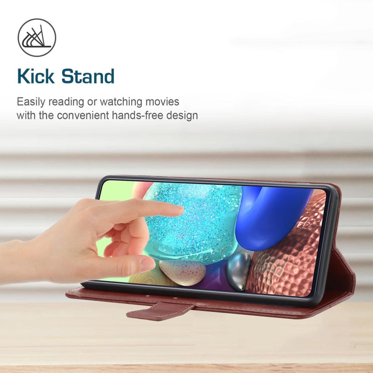 Y Stitching Horizontal Flip Leather Phone Case with Holder & Card Slots & Wallet & Photo Frame For iPhone 13(Brown)-garmade.com