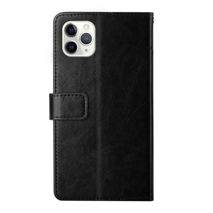 Y Stitching Horizontal Flip Leather Phone Case with Holder & Card Slots & Wallet & Photo Frame For iPhone 13 Pro(Black)-garmade.com