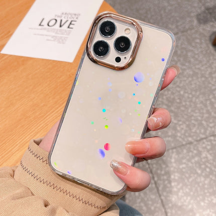 Colorful Laser Electroplating Shockproof Phone Case For iPhone 13 Pro (Dot)-garmade.com