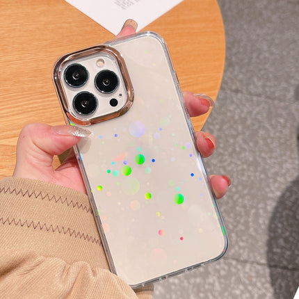 Colorful Laser Electroplating Shockproof Phone Case For iPhone 13 Pro (Dot)-garmade.com