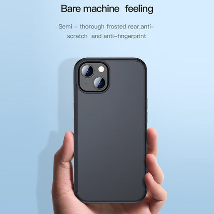 TOTUDESIGN AA-178 Gingle Series Translucent Matte PC + TPU Phone Case For iPhone 13(Black)-garmade.com