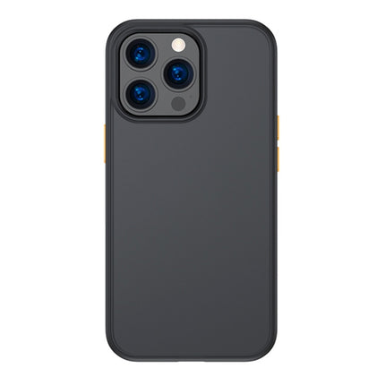 TOTUDESIGN AA-178 Gingle Series Translucent Matte PC + TPU Phone Case For iPhone 13 Pro Max(Black)-garmade.com