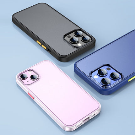 TOTUDESIGN AA-178 Gingle Series Translucent Matte PC + TPU Phone Case For iPhone 13 Pro Max(Blue)-garmade.com