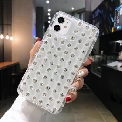 Transparent Diamond TPU Shockproof Phone Case For iPhone 13 Pro-garmade.com