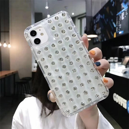 Transparent Diamond TPU Shockproof Phone Case For iPhone 13 Pro-garmade.com