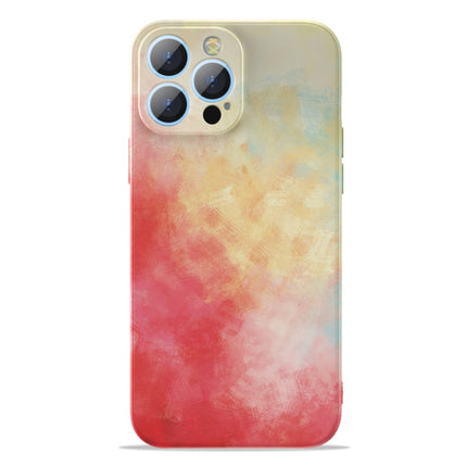 Watercolor TPU Shockproof Phone Case For iPhone 13 Pro(Cherry Power)-garmade.com