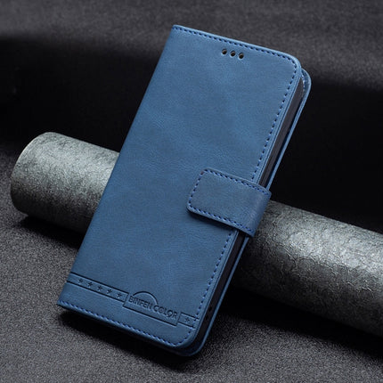 Magnetic Clasp RFID Blocking Anti-Theft Leather Case with Holder & Card Slots & Wallet For iPhone 13 mini(Blue)-garmade.com