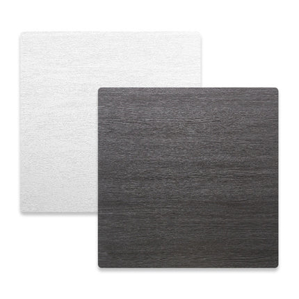 60 x 60cm Double Sides Retro PVC Photography Backdrops Board(Black White Wood Grain)-garmade.com