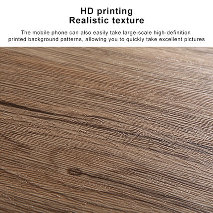 60 x 60cm Double Sides Retro PVC Photography Backdrops Board(Brown Oak Grain)-garmade.com