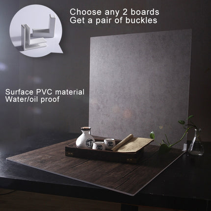 60 x 60cm Double Sides Retro PVC Photography Backdrops Board(Cement Wall)-garmade.com
