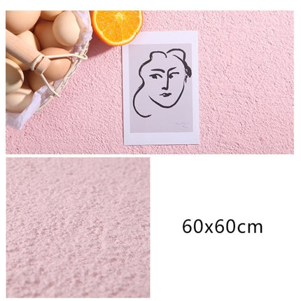 60 x 60cm PVC Backdrop Board Coarse Sand Texture Cement Photography Backdrop Board(Pink)-garmade.com