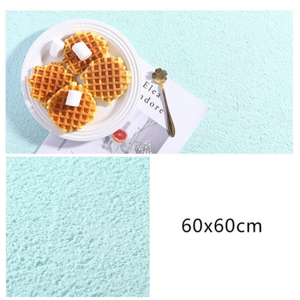 60 x 60cm PVC Backdrop Board Coarse Sand Texture Cement Photography Backdrop Board(Blue)-garmade.com