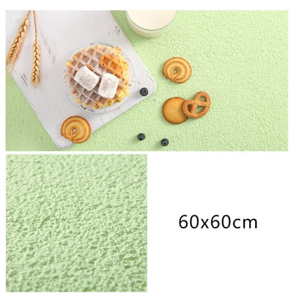60 x 60cm PVC Backdrop Board Coarse Sand Texture Cement Photography Backdrop Board(Light Green)-garmade.com