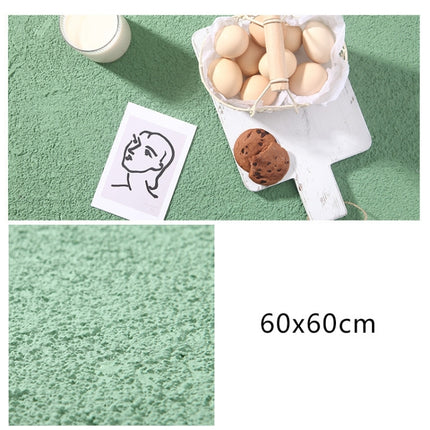 60 x 60cm PVC Backdrop Board Coarse Sand Texture Cement Photography Backdrop Board(Grey Bean Green)-garmade.com