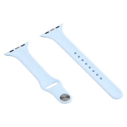 Slimming Silicone Watch Band For Apple Watch Ultra 49mm&Watch Ultra 2 49mm / Series 9&8&7 45mm / SE 3&SE 2&6&SE&5&4 44mm / 3&2&1 42mm(Starlight)-garmade.com