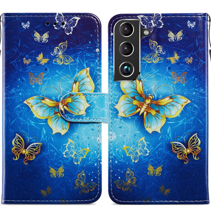 For Samsung Galaxy S22+ 5G Painted Pattern Horizontal Flip Phone Leather Case with Holder & Card Slots & Photo Frame(Phnom Penh Butterfly)-garmade.com