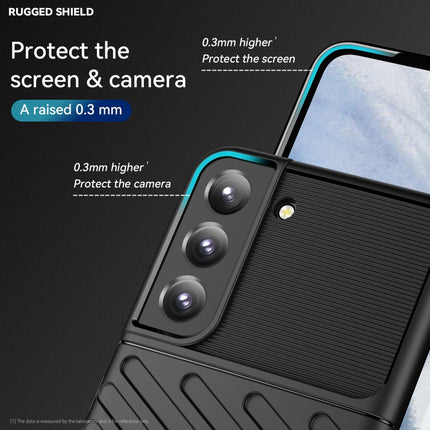 For Samsung Galaxy S22+ 5G Thunderbolt Shockproof TPU Soft Phone Case(Black)-garmade.com