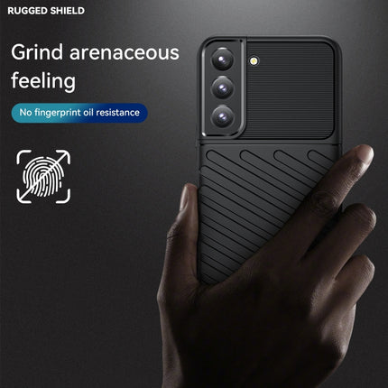 For Samsung Galaxy S22+ 5G Thunderbolt Shockproof TPU Soft Phone Case(Black)-garmade.com