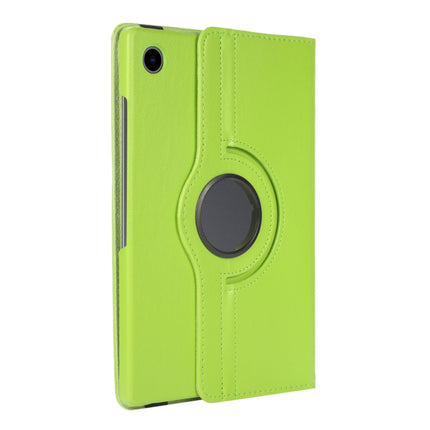 For Samsung Galaxy Tab A8 360 Degree Rotation Litchi Texture Tablet Leather Case with Holder(Green)-garmade.com