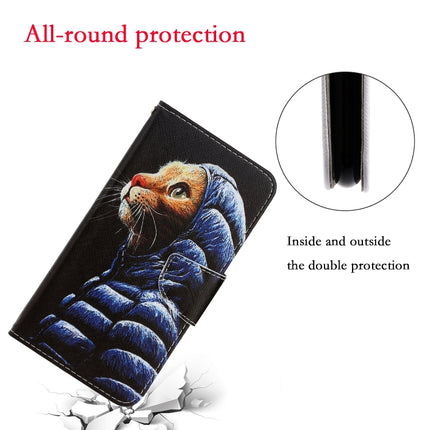 For iPhone 6 / 6s 3D Colored Drawing Horizontal Flip PU Leather Case with Holder & Card Slots & Wallet(Down Jacket Cat)-garmade.com