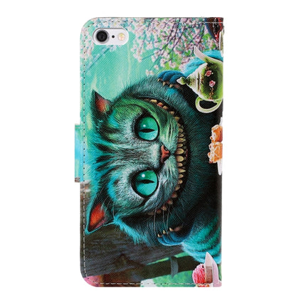 For iPhone 6 / 6s 3D Colored Drawing Horizontal Flip PU Leather Case with Holder & Card Slots & Wallet(Green Eyes)-garmade.com