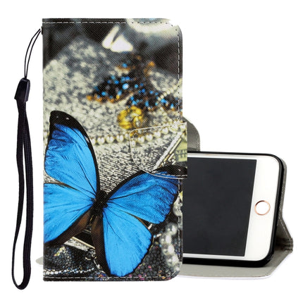 For iPhone 6 / 6s 3D Colored Drawing Horizontal Flip PU Leather Case with Holder & Card Slots & Wallet(A Butterfly)-garmade.com