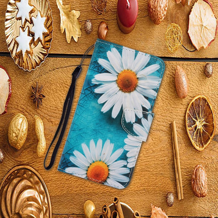 For iPhone X / XS 3D Colored Drawing Horizontal Flip PU Leather Case with Holder & Card Slots & Wallet(Chrysanthemum)-garmade.com