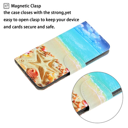 For iPhone X / XS 3D Colored Drawing Horizontal Flip PU Leather Case with Holder & Card Slots & Wallet(Pentagram)-garmade.com