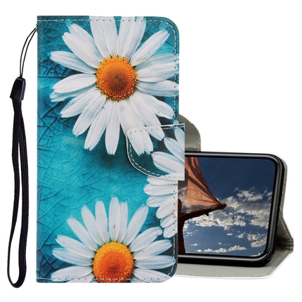 For iPhone XS Max 3D Colored Drawing Horizontal Flip PU Leather Case with Holder & Card Slots & Wallet(Chrysanthemum)-garmade.com