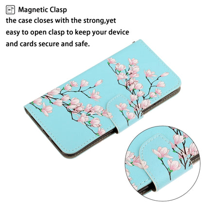 For iPhone XS Max 3D Colored Drawing Horizontal Flip PU Leather Case with Holder & Card Slots & Wallet(Magnolia)-garmade.com