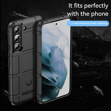 For Samsung Galaxy S22+ 5G Full Coverage Shockproof TPU Phone Case(Black)-garmade.com
