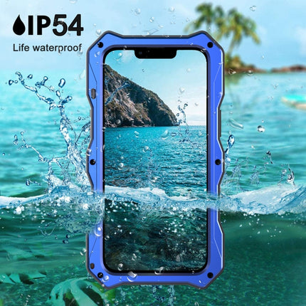 Camshield Shockproof Waterproof Dustproof Metal Case with Holder For iPhone 13 Pro(Blue)-garmade.com
