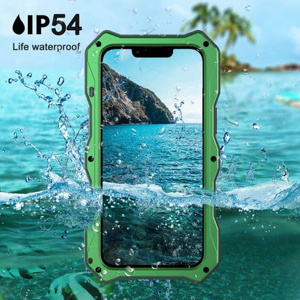 Camshield Shockproof Waterproof Dustproof Metal Case with Holder For iPhone 13 Pro(Green)-garmade.com