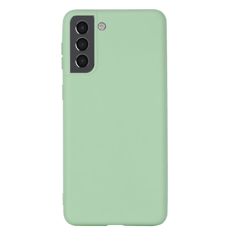 For Samsung Galaxy S22 5G Pure Color Liquid Silicone Shockproof Full Coverage Phone Case(Green)-garmade.com