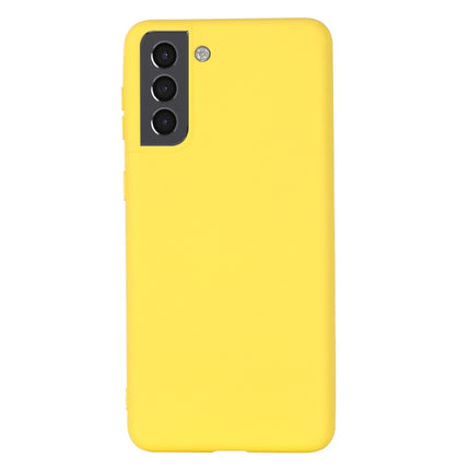 For Samsung Galaxy S22+ 5G Pure Color Liquid Silicone Shockproof Full Coverage Phone Case(Yellow)-garmade.com