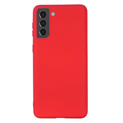 For Samsung Galaxy S22+ 5G Pure Color Liquid Silicone Shockproof Full Coverage Phone Case(Red)-garmade.com