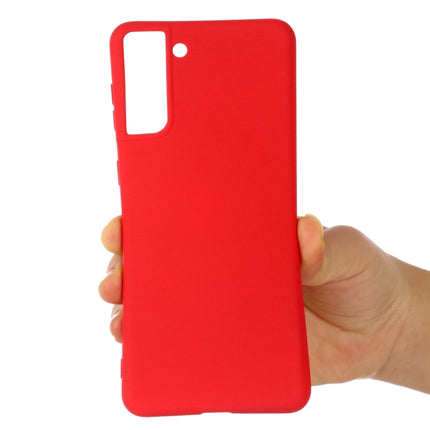For Samsung Galaxy S22+ 5G Pure Color Liquid Silicone Shockproof Full Coverage Phone Case(Red)-garmade.com