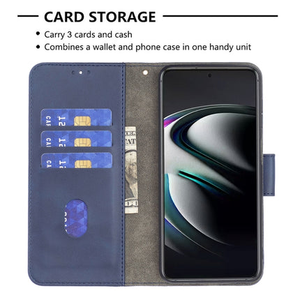 For Samsung Galaxy S22+ 5G Matching Color Crocodile Texture Leather Phone Case with Holder & Card Slots & Wallet(Blue)-garmade.com