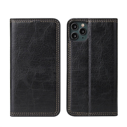For iPhone 11 Pro Retro Tree Bark Texture PU Magnetic Horizontal Flip Leather Case with Holder & Card Slots & Wallet(Black)-garmade.com