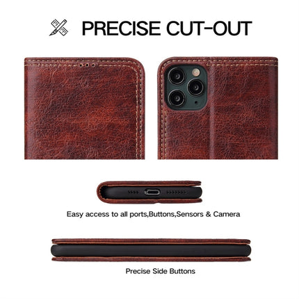 For iPhone 11 Pro Max Retro Tree Bark Texture PU Magnetic Horizontal Flip Leather Case with Holder & Card Slots & Wallet(Brown)-garmade.com