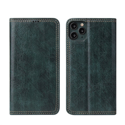 For iPhone 11 Pro Max Retro Tree Bark Texture PU Magnetic Horizontal Flip Leather Case with Holder & Card Slots & Wallet(Green)-garmade.com