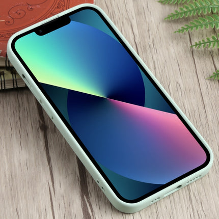 Liquid Silicone Shockproof Magsafe Case For iPhone 13 mini(Light Cyan)-garmade.com