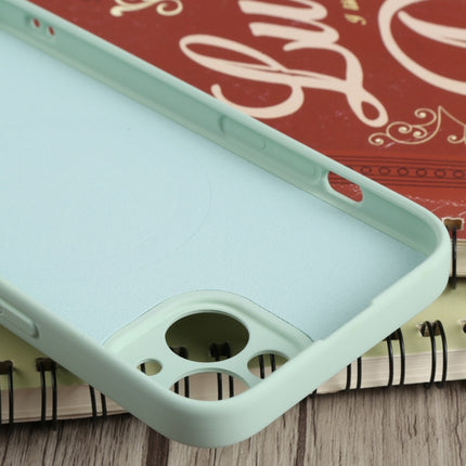 Liquid Silicone Shockproof Magsafe Case For iPhone 13 mini(Light Cyan)-garmade.com