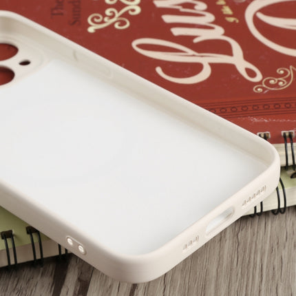 Liquid Silicone Shockproof Magsafe Case For iPhone 13 mini(White)-garmade.com