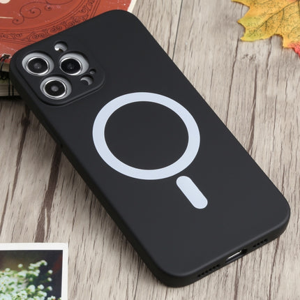 Liquid Silicone Shockproof Magsafe Case For iPhone 13 Pro(Black)-garmade.com