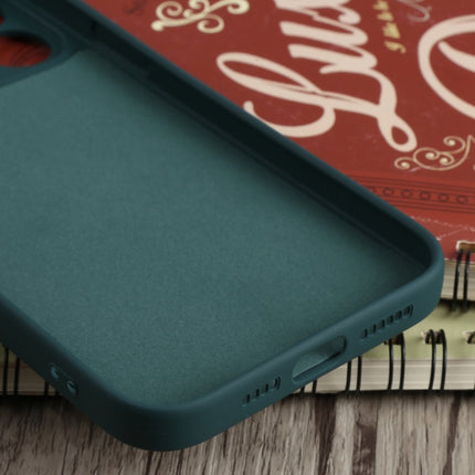 Liquid Silicone Shockproof Magsafe Case For iPhone 13 Pro(Deep Green)-garmade.com