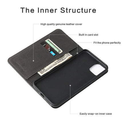 For iPhone 11 Crocodile Texture PC + TPU Horizontal Flip Leather Case with Holder & Card Slots & Wallet(Black)-garmade.com